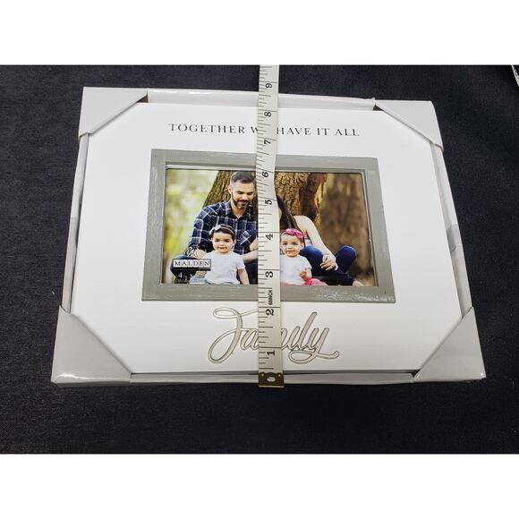 Malden White Wooden TOGETHER WE HAVE IT ALL FAMILY 4 x 6 Picture Frame Photos - Picture 5 of 7